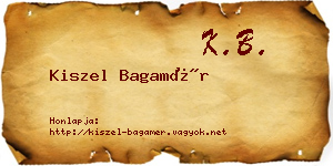 Kiszel Bagamér névjegykártya